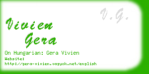 vivien gera business card